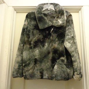 FUZZY WUZZY PAPILLON FAUX FUR JACKET X LG